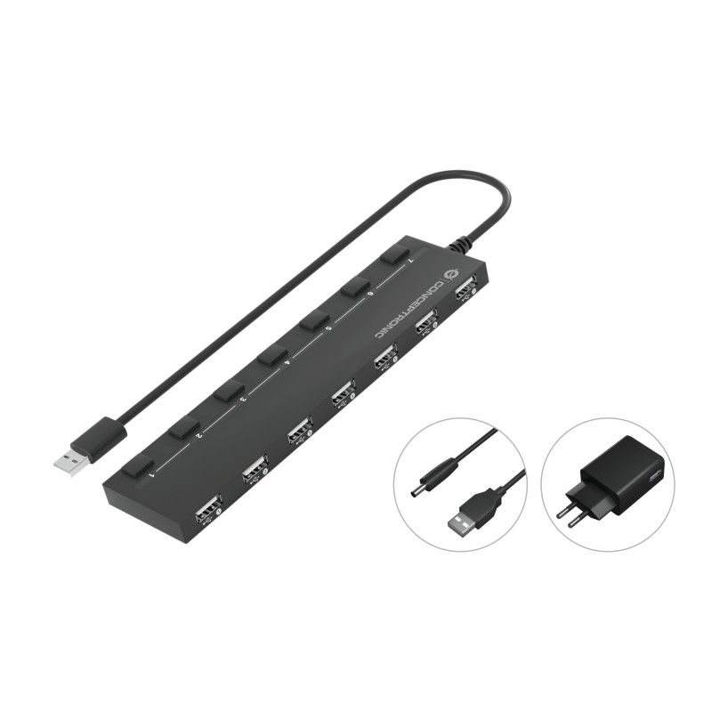 Conceptronic Hubbies 7-Port Usb 20 Hub